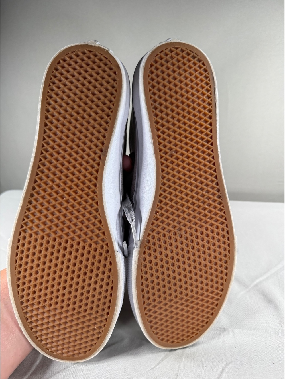 Vans Women's Gray Canvas Low Top Sneakers Size 8.5 - Picture 8 of 8